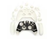 New Wireless Xbox One Controller Full Shell Case Housing With All Buttons white Thumbsticks White