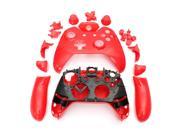 New Wireless Xbox One Controller Full Shell Case Housing With All Buttons white Thumbsticks Red