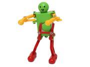 Clockwork Spring Yellow Green Red Wind Up Dancing Robot Children Kids Toy Gift