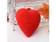 8G GB Portable Red Heart Shape USB 2.0 Flash Stick Memory Drive Pen Storage Thumb U Disk Gift