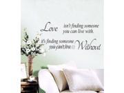 Quote Love isn t finding Art Vinyl Decal Removable Wall Sticker Mural Home Decor