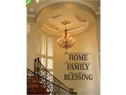 Home Family Blessing English Wall Quote Sticker Decal Removable Mural Home Decor