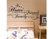 Home Family Friends Quote Removable Vinyl Wall Stickers Art Home Decor MURAL DIY