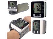Automatic Digital LCD Wrist Blood Pressure Pulse Upper Monitor Heart Beat Meter