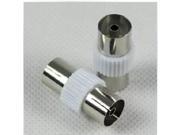 TV Aerial Cable Coupler Joiner Connector Adaptor Female Female Plug RF Coaxial