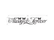 Letter Always Forever Word Quote Removable Art Vinyl Wall Sticker Home Decor
