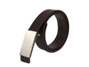 Fashion Men s Leather Metal Automatic Buckle Casual Dress Waist Band Strap Belts