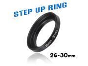 NEW 26mm to 30mm Metal Step Up Ring 26mm male 30mm female Lens Filter Adapter