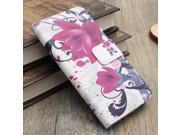 Flower Flip Leather Wallet Card Case Cover Stand For Sony Xperia E3 D2203 D2206
