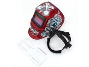 Pro Solar Auto Darkening Welding Helmet Arc Tig Mig Grinding Mask Mr SKULL BONE