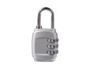 3 Dial Zinc Alloy Lock Password Portable Resettable Combination Padlock Luggage