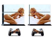 New Lady Vinly Console Skin 2 Controller Sticker Decal Cover For Sony PS4 PlayStation 4