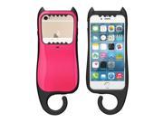 Lovely Portable Hook Back Case Rubber Bumper PC Cover Skin for iPhone 6 plus 5.5
