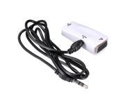 NEW White HDMI 15 Pin female to VGA Converter Adapter 1080P With 3.5mm Audio Cable For PC TV