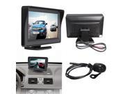 Car Auto 4.3 TFT LCD Screen Backup Rear View Monitor Reversing Mirror CMOS Night Vision Reverse 170 Degree Angle Camera Kit
