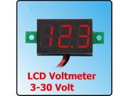 0.36 Digital DC 3 30V Car Voltmeter Gauge Voltage Volt LED Panel Meter