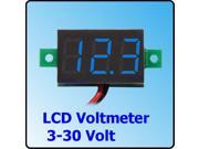 0.36 Digital DC 3 30V Car Voltmeter Gauge Voltage Volt LED Panel Meter