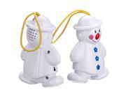 1 set New Lovely Wireless Baby Cry Detector Monitor Watcher Alarm Hot Transmitter Receiver Twin White Snowman