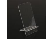 Universal Clear Transparent Acrylic Desk Stand Dock Holder for Mobile Phone iPhone 4 4S 5 5S 6 Sumsung S3 S4 Note 2 Note 3 Note 4 HTC