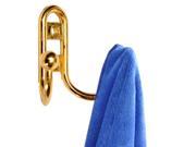 Delicate Retro Double Prong Hooks Door Wall Towel Clothes Hat Hanger Home Office