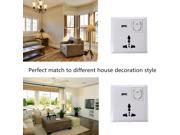 USB Wall Power Electric Supply Charger Adapter AC Outlet Port Socket w Switch