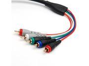 BlueRigger 5 RCA Component Video and Audio RCA Cable 12 Feet