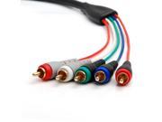 BlueRigger 5 RCA Component Video and Audio RCA Cable 6 Feet