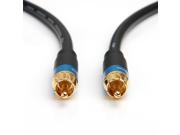 BlueRigger Dual Shielded Subwoofer Audio RCA Cable with Gold plated connectors 15 Feet