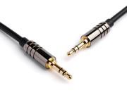 BlueRigger 3.5mm Male to Male Stereo Audio Cable 4 Feet Supports iPhone iPod iPad Kindle Fire Android and other Smartphones Black