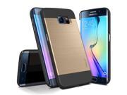 Galaxy S6 EDGE Case OBLIQ [Slim Meta] Ultra Slim Fit [All Around Protection] Samsung Galaxy S6 Edge Cases [Gold Platinum]