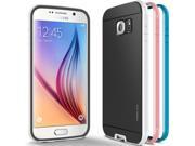 Galaxy S6 Case Obliq [Shock Resistant] Samsung Galaxy S6 Cases [Dual Poly Bumper] White Pearl Pink and Blue Topaz