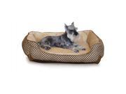 K H Pet Products KH3164 Self Warming Lounge Sleeper Square Medium Brown 24 in. x 30 in. x 9 in.