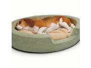 K H Pet Products Thermo Snuggly Sleeper Oval Medium Sage 26 x 20 x 5 KH1913