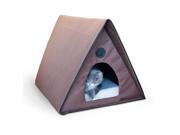 K H Pet Products Outdoor Kitty A Frame Chocolate 35 x 20.5 x 20 unheated KH3991