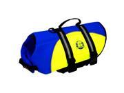 Paws Aboard Extra Large Neoprene Designer Doggy Blue Yellow Life Guard Jacket Upto Over 90 lbs