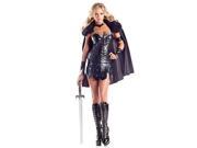 Ravenous Warrior Costume BW1395 Be Wicked Black Medium Large
