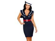 Roma Costume 3 Pc. Captains Choice Costume 4285RC Navy White Small