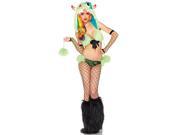 Leg Avenue Superstar Monster Costume 85177LEG Green Small Medium