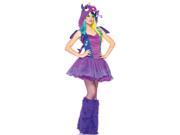 Leg Avenue Darling Dragon Costume 85140LEG Purple Small Medium