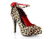 Ellie Shoes 4 Leopard Ankle Strap Pump BP410 Huntress Leopard 6