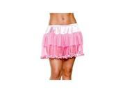 Plus Size Pink Pompom Petticoat STM 10252 Carrie Amber Pink One Size Fits All