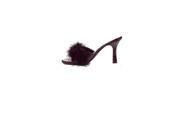 Ellie Shoes 3.5 Heel Maribou Slipper 361 Sasha Red 9