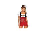 Roma Costume Sexy 4 Pc. Beer Stein Babe 4202 White Red Small Medium