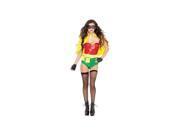 Forplay Sultry Sidekick Costume 552439 Red Green Small Medium