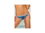 Chica Rica Inc. Atlantis Tie Scrunch Bottom C42TSSCR Blue Small