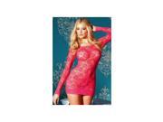 Be Wicked Hot Pink Floral Lace Chemise BW1321 Hot Pink Small