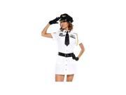 Forplay Captain Mile High Costume 595017 White Medium Large