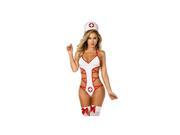 Espiral Exotic ER Nurse Costume 6172 White Red Xtra Large