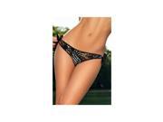 Chica Rica Inc. Sexy Jetset Tie American Bottom C72TSACR Black Large