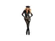 Strip Search Cop Costume 553424 Forplay Black Pleather Xtra Small Small